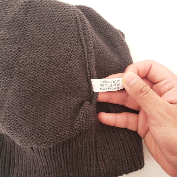 Dull Black Colorful Sequin Winter Beanie Bobble Hat - Picture 14 of 14